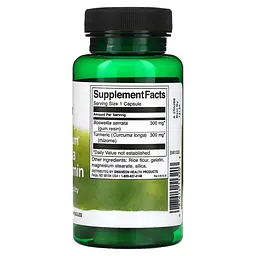 Амінокислота Boswellia and Curcumin, 60 капсул Swanson vit0003880 - мініатюра 3
