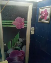 Кухонний фартух самоклеючий Гармонія для кухні наклейка орхідеї каміння Чорний 65х250 см Happy Pocket Z180432 - мініатюра 8