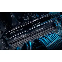 Модуль пам'яті для комп'ютера DDR5 64GB (2x32GB) 5200 MHz Beast Black Kingston Fury (ex.HyperX) (KF552C40BBK2-64) - мініатюра 5