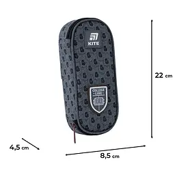 Пенал Kite College Line Boy сірий (K25-599-6) - мініатюра 3