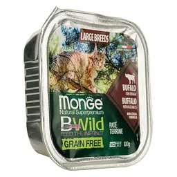 Вологий корм для кошенят Monge Cat Вwild Gr.Free Wet Adult буйвол, від 2 місяців 100 г - мініатюра 3