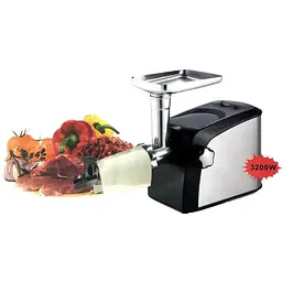 М'ясорубка Promotec PM-10553 3200 Вт із соковижималкою нержавіюча сталь/чорна (PM-1055_1822) - мініатюра 3