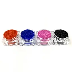 Набір гліттера для біо-тату «Базовий №1» glitter-set-4x-1, 4 кольори - мініатюра 2
