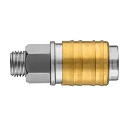 Конектор для шланга Neo Tools муфта швидкознімна пневматична, 1/4", 16бар, нержавіюча сталь, латунь (12-635) - мініатюра 2