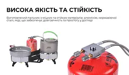 Газовий пальник подвійний BRS-32 - мініатюра 6