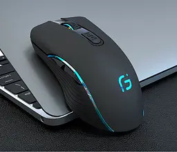 Мишка бездротова ігрова Gamousе X9 з акумулятором та підсвіткою Black - мініатюра 2