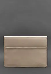 Шкіряний чохол-конверт BlankNote на магнітах для MacBook 14 Світло-бежевий - мініатюра 2