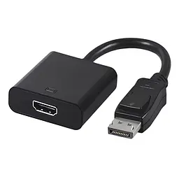 Перехідник Cablexpert DisplayPort-HDMI, 0.1м Black (A-DPM-HDMIF-002)