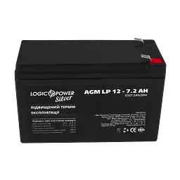 Акумулятор AGM LP 12V - 7.2 Ah Silver - мініатюра 2