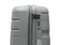 Валіза маленька S поліпропілен Milano bag 0306 56×35×24см 33л Срібна - мініатюра 5
