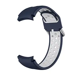 Ремінець для Samsung Galaxy Watch 5 Pro - синьо-білий ширина кріплення 20мм силікон перфорація розмір L Watchbands Uniq (WB636527) - мініатюра 3