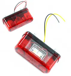 LED Підсвічування Номери універсальні Thoc Auto 12/24V 4 LED 2 шт. (УР-110)