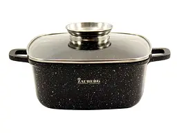 Каструля ZAUBERG квадратна 2,7л МАРМУР 1220 BL