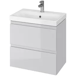 Тумба з умивальником Cersanit Moduo 60x38 сіра