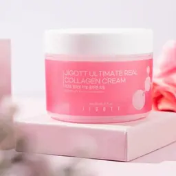 Зволожуючий крем для обличчя Jigott Ultimate Real Collagen Cream, з колагеном, 150 мл - мініатюра 3