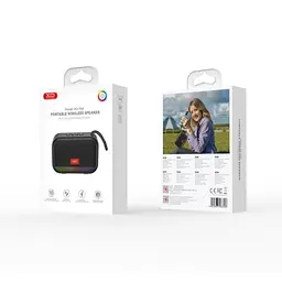 Акустична система XO F66 Illuminated Small Portable Speaker Чорна - мініатюра 2