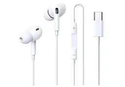 Навушники Remax RM-575 Type-C Wirred Earphone з мікрофоном White (RM-575A)