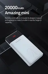 Зовнішній акумулятор Romoss 20000 mAh LT20PS (PLM20-102-1131H) - мініатюра 7
