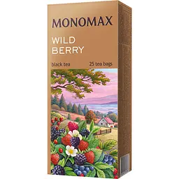 Чай чорний Monomax Wild Berry цейлонський 37.5 г (25 шт. x 1.5 г)