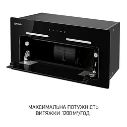 Витяжка повновбудована Minola HBI 6873 BL GLASS 1200 LED Line - мініатюра 12