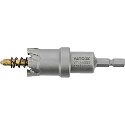 Свердло коронка по металу TCT Yato Ø24x103 мм товщина до 25 мм з напрямним 6-гранний хвост 1/4 (YT-44055) - мініатюра 2