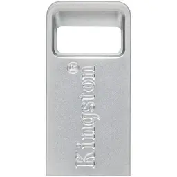 USB флеш-накопичувач Kingston DataTraveler Micro 128GB USB-A 3.2 Gen 1 Metal (DTMC3G2/128GB) [76454] - мініатюра 3
