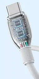 Кабель Baseus Pudding Series Fast Charging Cable Type-C to Type-C 100W 1.2m P10355702221-00 White - мініатюра 5