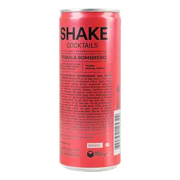 Напій слабоалкогольний Shake Cocktails Tequila Sombrero сильногазований 7% 0.25 л - мініатюра 3