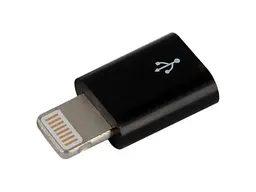 Перехідник Lapara LA-Lightning-MicroUSB-adaptor black (Apple Lightning на Micro USB для iPhone 5/6)