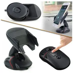 Автомобільний тримач трансформер RIAS One Touch для телефону Black (av065) - мініатюра 4