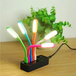 USB лампа для ноутбука, міні, блакитний - мініатюра 3