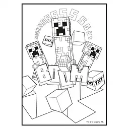 Розмальовка А4 Yes Minecraft з наліпками та завданнями 12 сторінок (743222) - мініатюра 3