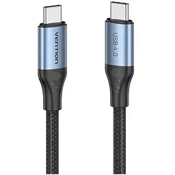 Дата кабель USB-C to USB-C 1.0m Thunderbolt 4 240W (50V/5A) 8K60Hz Gray Aluminum Alloy VENTION (TAVHF)