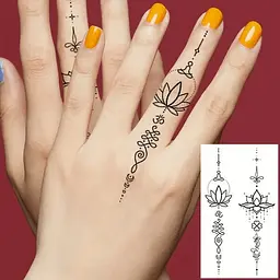 Набір дитячих тимчасових тату Чорні міні №2 Fresh Tattoo black-tattoo-mini-set-2-3, 30 штук по 9,5*5,5 см - мініатюра 5