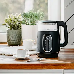 Електрочайник Adler AD 1305 black silver 1850-2200 Вт 1.7 л скло встановлення температури - мініатюра 8
