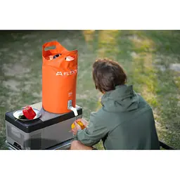 Душ портативний Flextail Tiny Shower Bucket (TSB-700) 20л - з електро насосом - помаранчевий - мініатюра 8