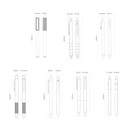 Ручки Youpin KACO Multicolor Gel Ink Pens 7 ПК (6958961236300) набір 7 штук - мініатюра 10
