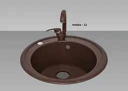 Кухонна мийка Adamant Sun Ø510x200 mokko 000000577, Коричневий - мініатюра 2