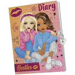 Щоденник Besties А5 із замком, 60 аркушів (961021)