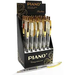 Ручка масляна PIANO синій 0,7мм автомат, PS-009