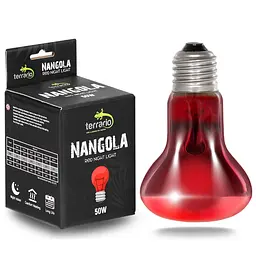 Інфрачервона нагрівальна лампа Terrario Nangola Red Night Light 50W - мініатюра 1