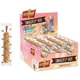 Ковпачок Vitapol Smakers Box для шиншил, зі смаком кокоса та пелюсток троянд, упаковка 12 шт