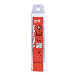 Свердло по металу THUNDERWEB HSS-G MILWAUKEE DIN338, Ø8,1х117мм, (5шт), пластикова коробка