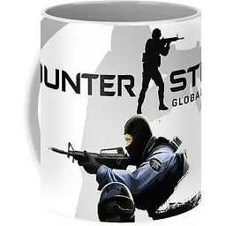 Кухоль GeekLand CS:GO Counter-Strike КС:ГО Контр Страйк білий фонCP 03.138 330 мл білий - мініатюра 3