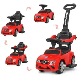 Каталка-толокар 2 в 1 Bambi M 3902L-3 червоний - мініатюра 2