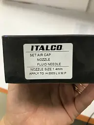 Дюза для фарбопульпу H-3003 LVMP. діаметр 1.4 мм Italco hoz0006771 - мініатюра 3