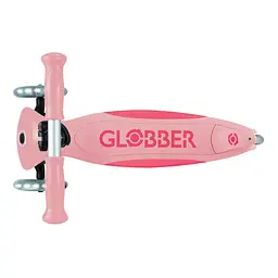 Самокат Globber Elite Lights колеса з підсвіткою 50 кг пастельно-рожевий (439-710-3) - мініатюра 5