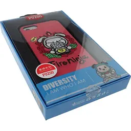 Чохол-накладка PUZOO TPU+TPU with stitchwork craft Star show iPhone 7/8/SE 2020 Red Fireninja - мініатюра 2