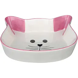 Миска Trixie для кішок, в формі кошачої мордочки, керамічна, 12 см, 250 мл - мініатюра 4