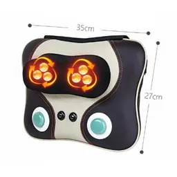 Масажна роликова подушка XPRO Massage Pillow 8802-003 коричнева (MER-15182_741) - мініатюра 5